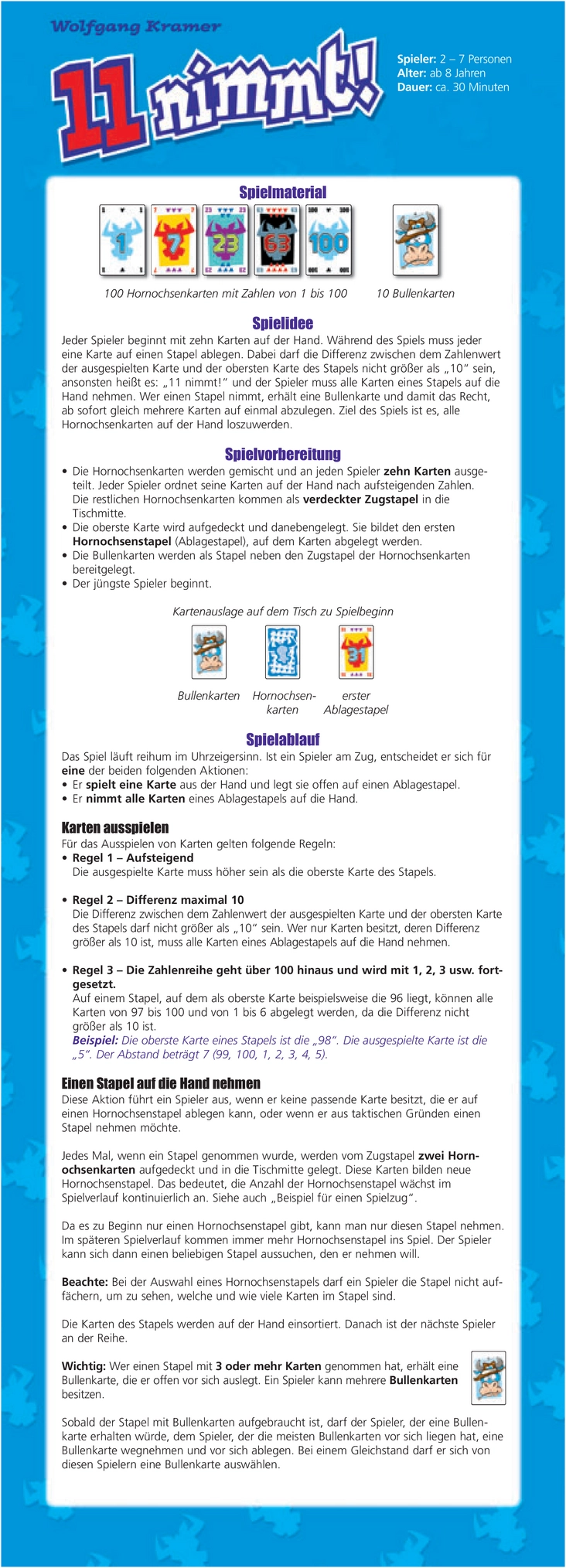11 nimmt! - Das spannende Kartenspiel für Freunde