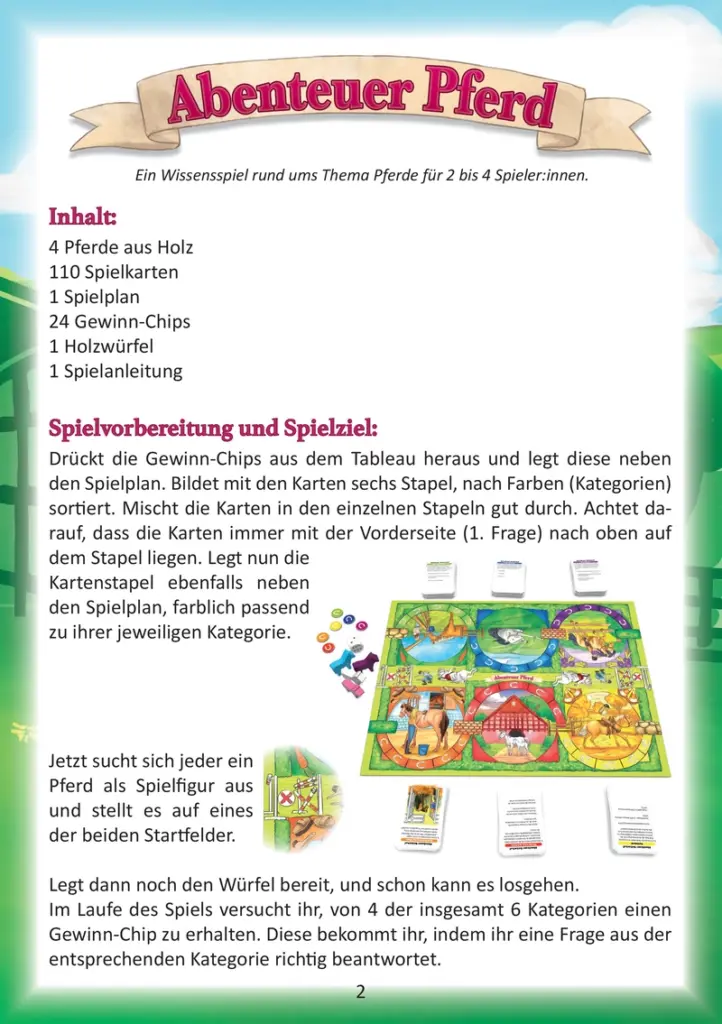 Abenteuer Pferd - Wissensspiel für Kinder