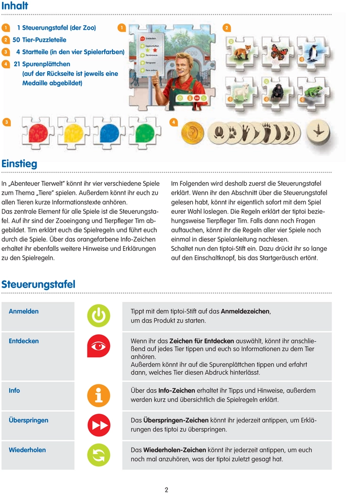 Abenteuer Tierwelt - Spielanleitung für Kinder zu faszinierenden Tieren