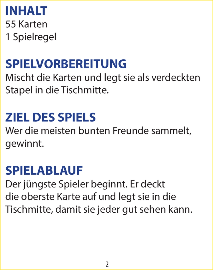 Ach wie gut, dass niemand weiß - Kinderspiel mit bunten Freunden