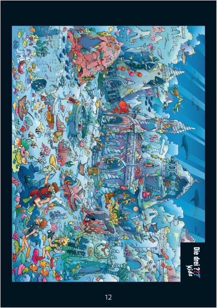 Achtung, Meeresungeheuer! - Die drei ??? Kids Puzzle Spielanleitung