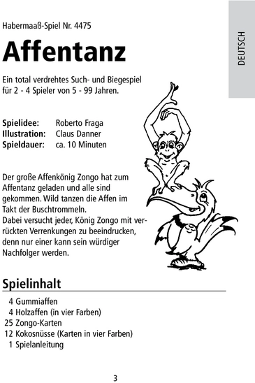 Affentanz - Ein spaßiges Ratespiel für die ganze Familie