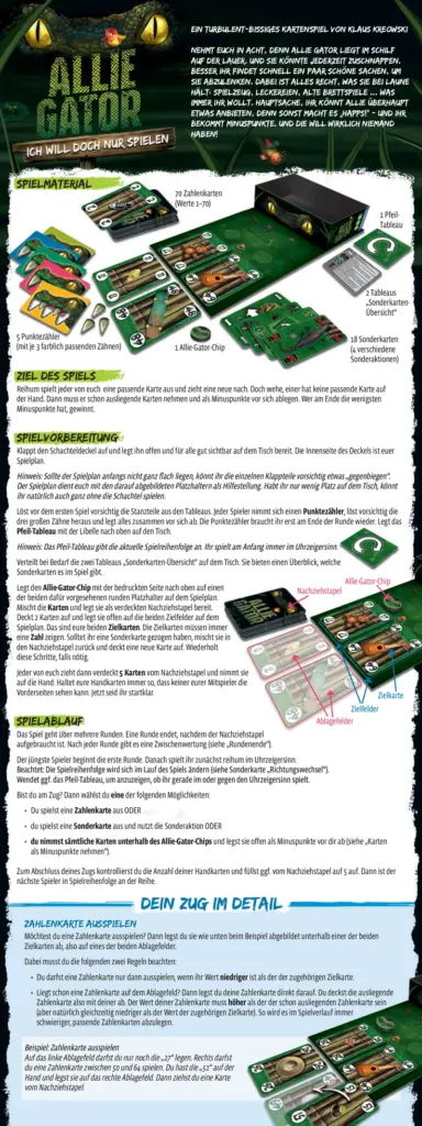 Allie Gator - Turbulentes Kartenspiel für die ganze Familie