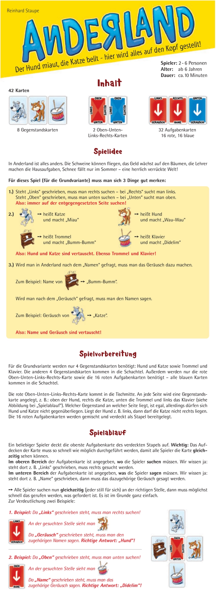 Anderland - Das verrückte Gedächtnisspiel für Kinder