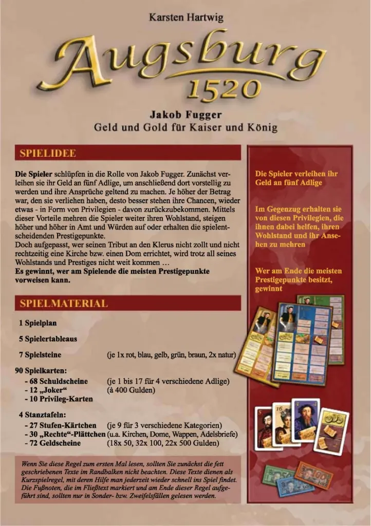Augsburg 1520 - Geld und Gold für Kaiser und König