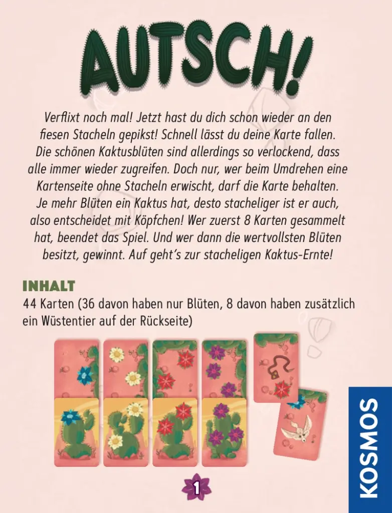 Autsch! - Das spannende Kaktus-Spiel für die ganze Familie