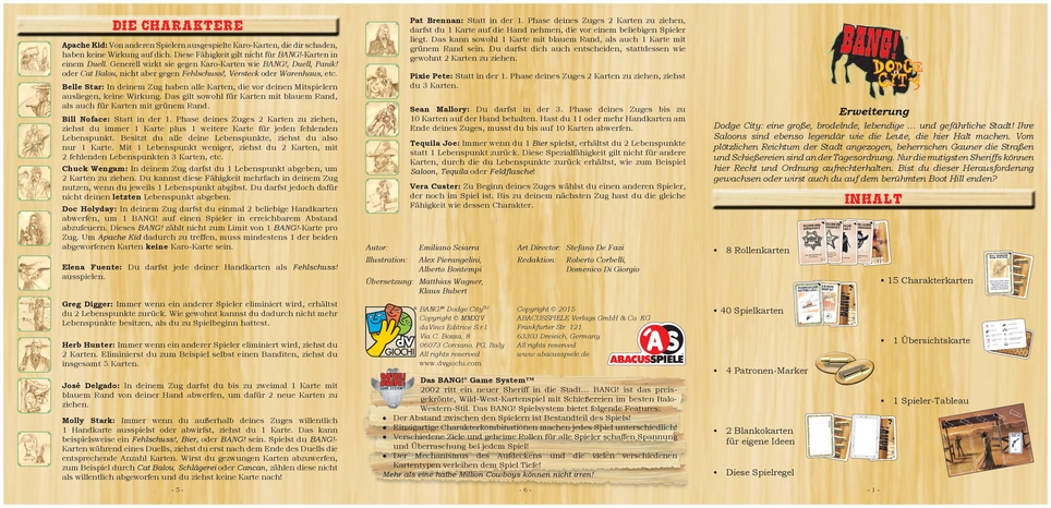 BANG! Dodge City - Kartenspiel für spannende Duelle im Wilden Westen