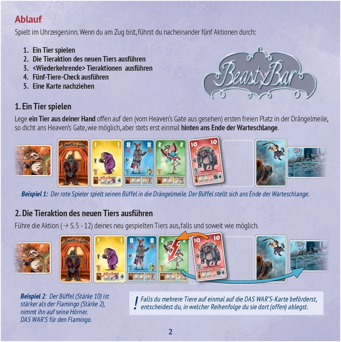 Beasty Bar - Born to Be Wild: Strategisches Kartenspiel um Tiere in die Bar zu bringen