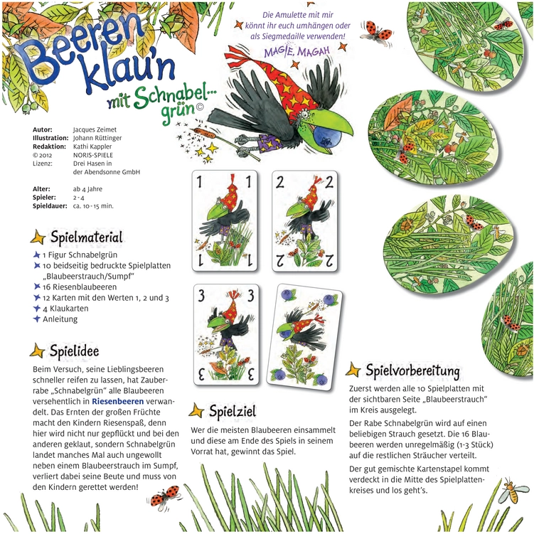 Beeren Klau’n - Das spannende Kinderspiel mit Schnabelgrün