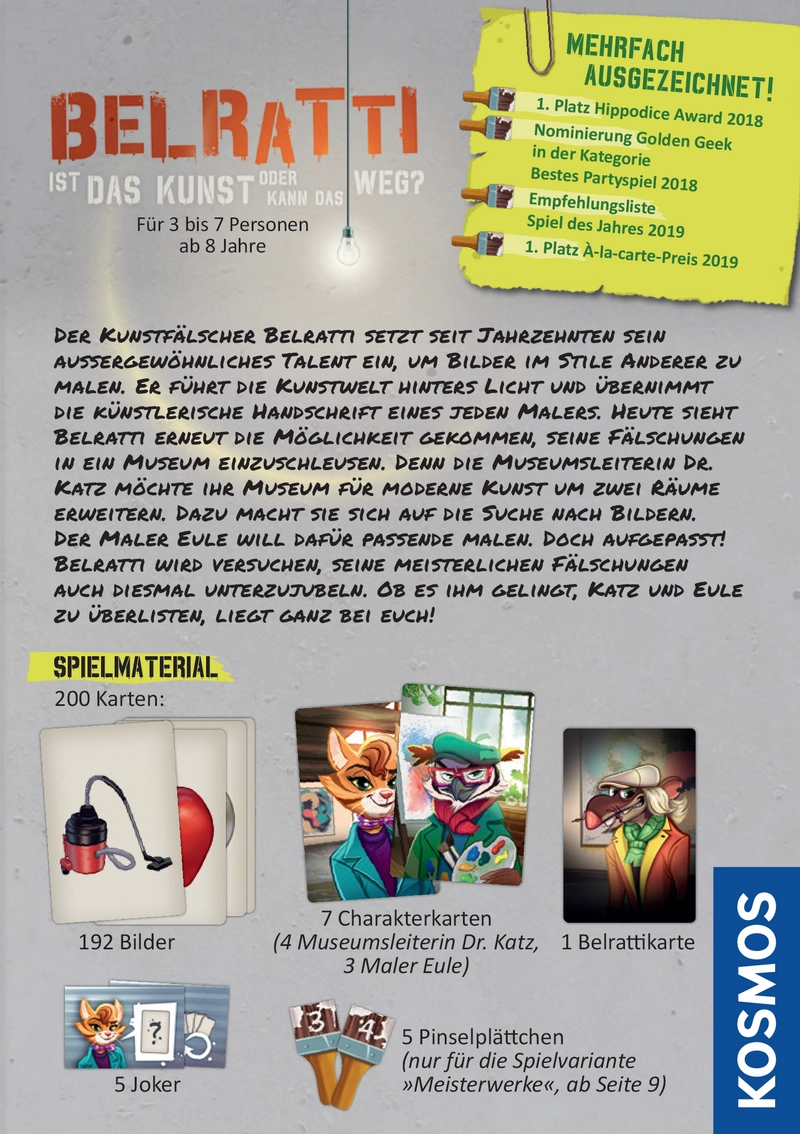 Belratti - Das Kunstspiel mit Fälschungen und Teamarbeit