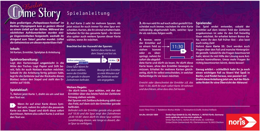 Berlin Crime Story - Spannendes Detektivspiel im Olympiapark