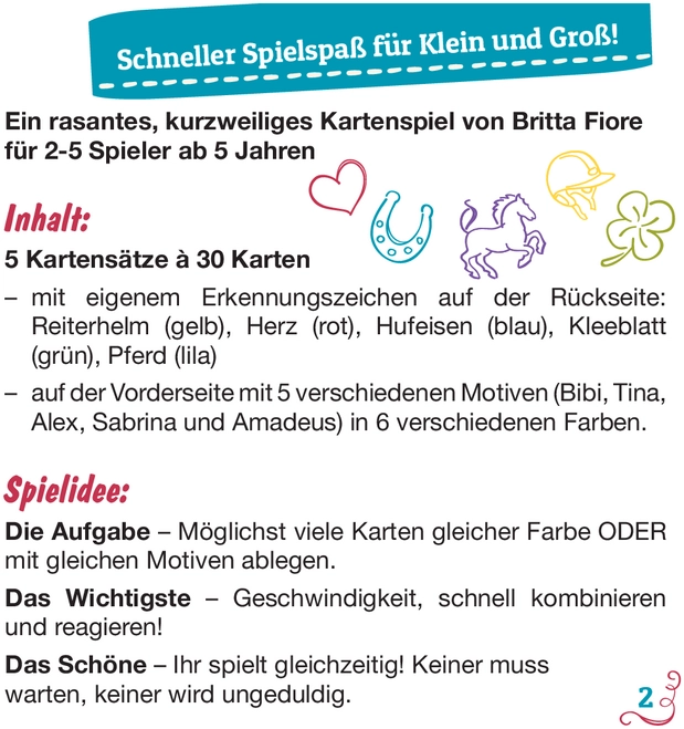 Bibi & Tina Ligretto Kids - Schnelles Kartenspiel für Kinder