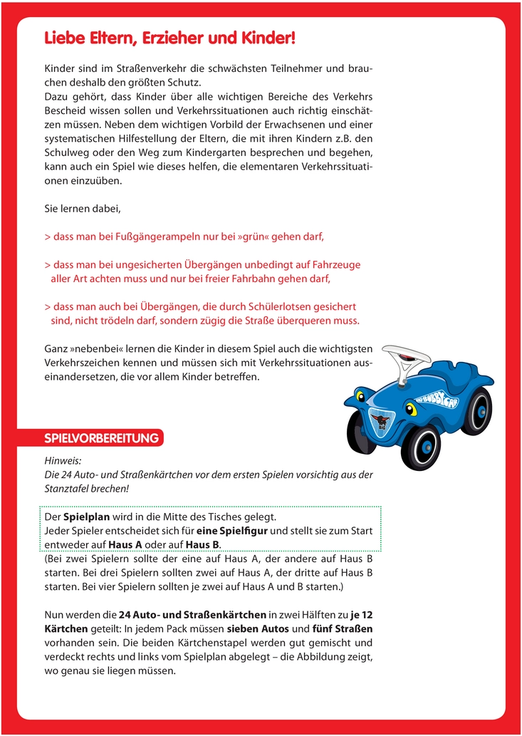 BIG Bobby Car - Sicher im Verkehr Spielanleitung