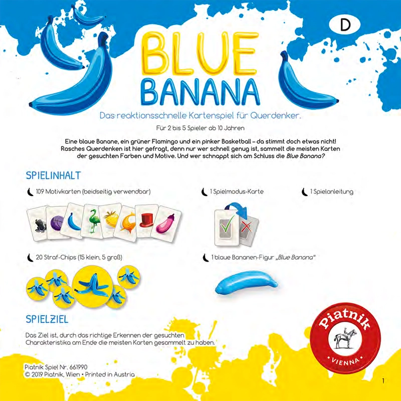 Blue Banana - Das reaktionsschnelle Kartenspiel für Querdenker