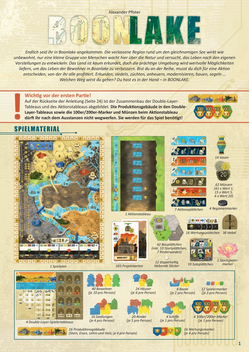Boonlake - Strategisches Brettspiel zur Erkundung und Siedlung
