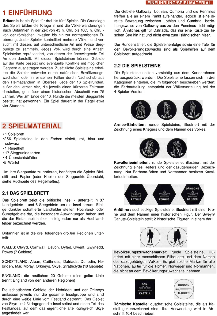 Britannia - Strategisches Brettspiel zur Eroberung Britanniens