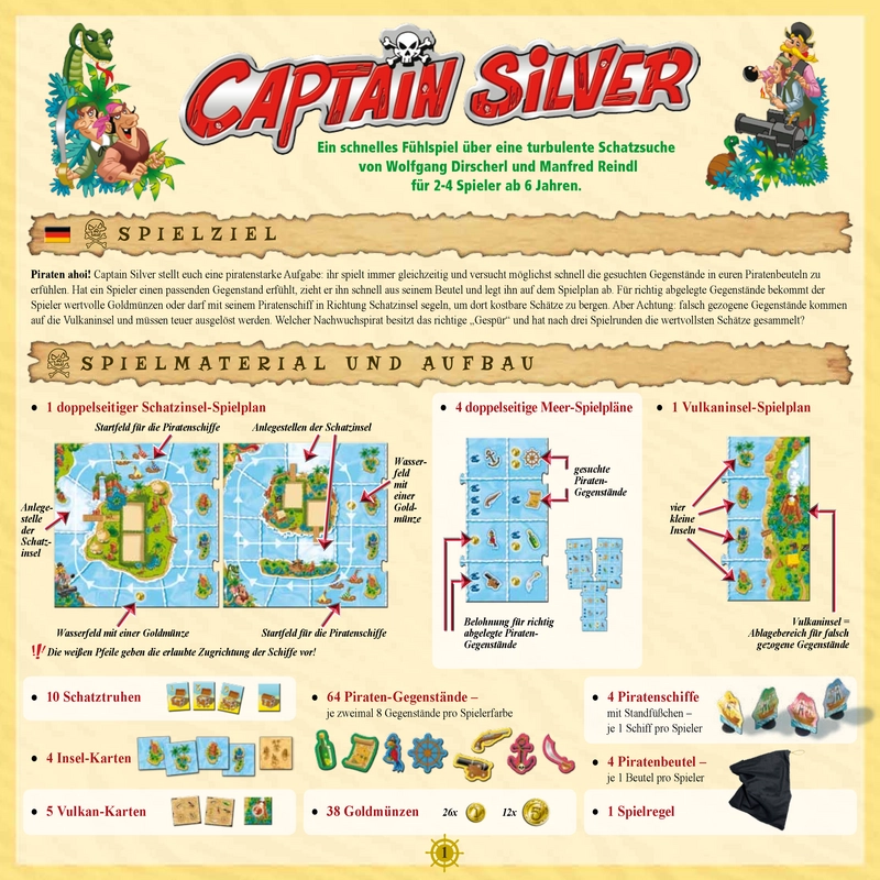 Captain Silver - Spannende Schatzsuche für Familien und Kinder