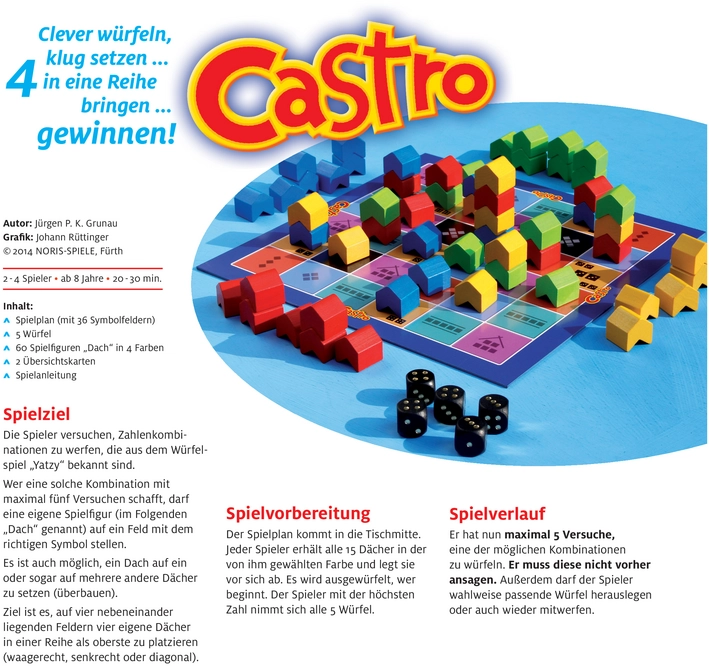 Castro - Würfelspiel mit strategischem Figuren-Setzen