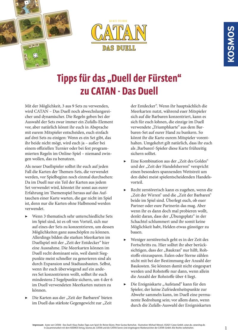 Catan - Das Duell: Strategische Tipps für ein fesselndes Erlebnis