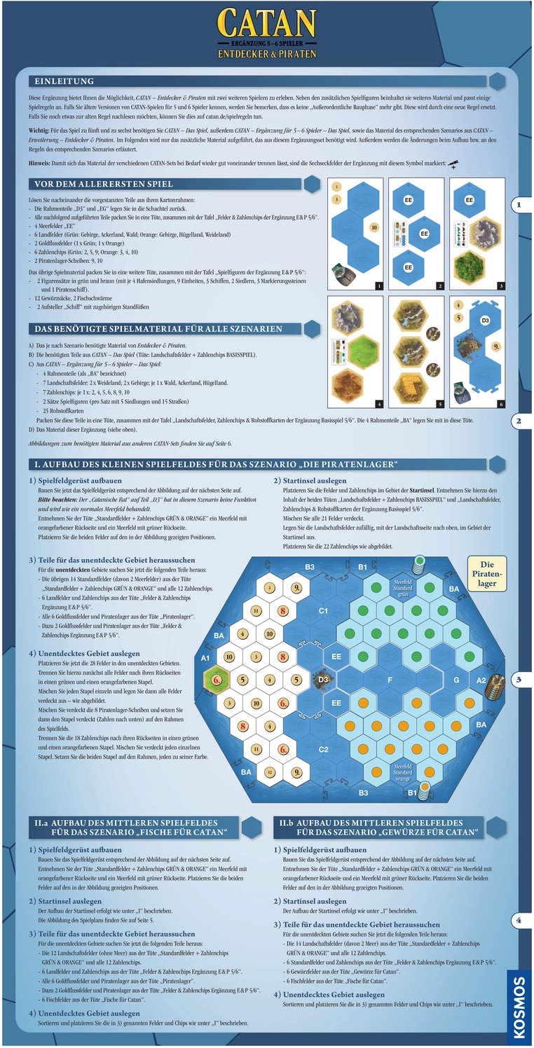 Catan - Entdecker & Piraten: Spielanleitung und Regeln