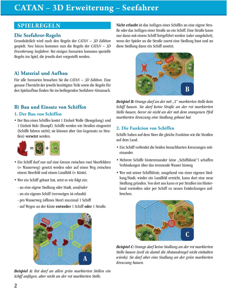 Catan 3D Erweiterung Seefahrer - Spielanleitung und Regeln