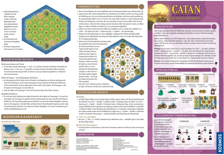 Catan - Spielanleitung für Händler und Barbaren