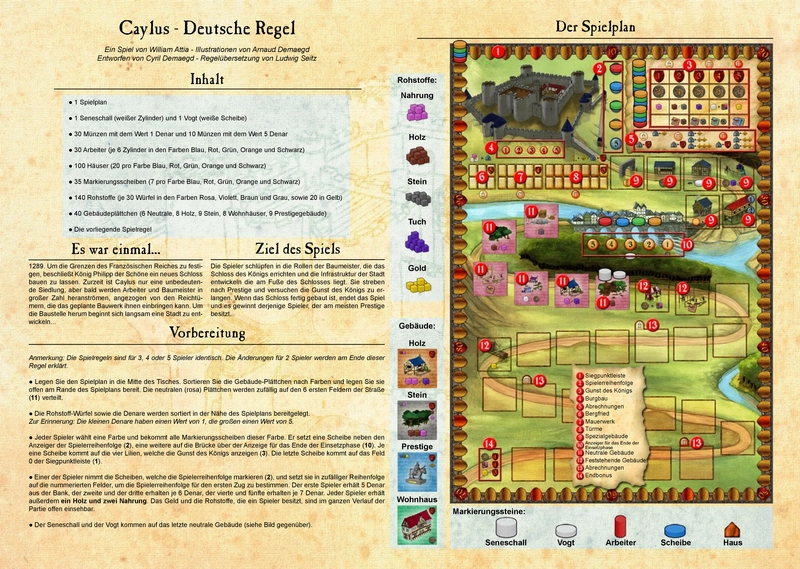 Caylus - Gesellschaftsspiel mit strategischen Elementen