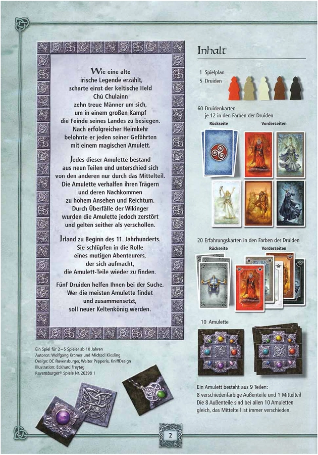 Celtica - Auf der Suche nach den Amuletten: Spielanleitung und Tipps