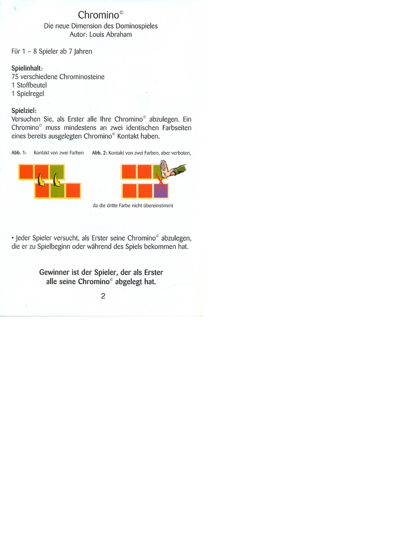 Chromino - Die neue Dimension des Domino-Spiels
