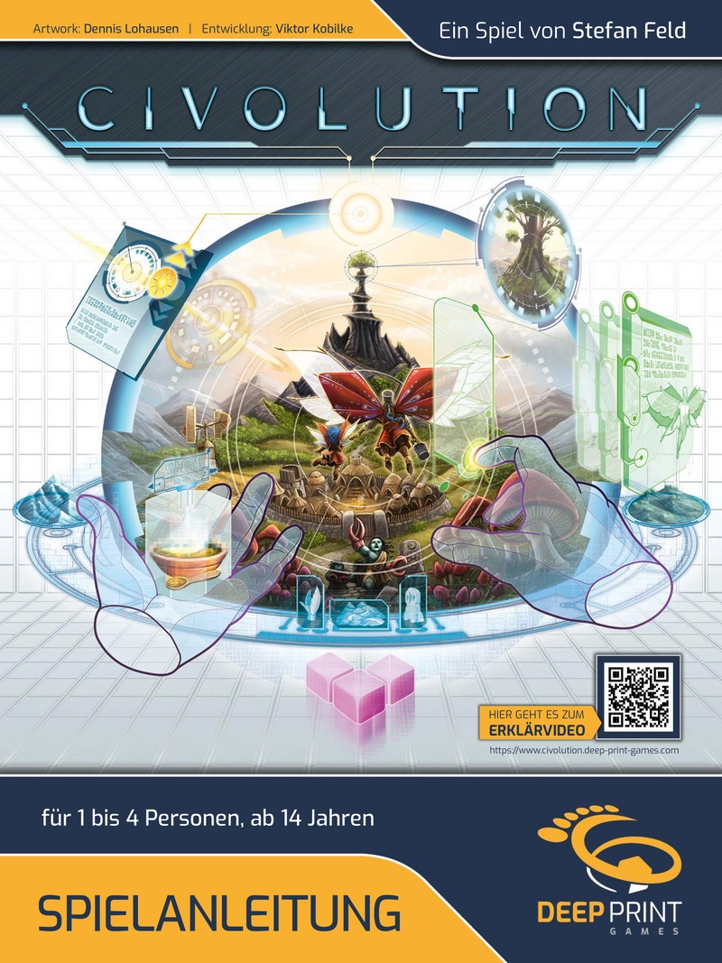 Civolution - Strategisches Brettspiel für 1 bis 4 Spieler ab 14 Jahren