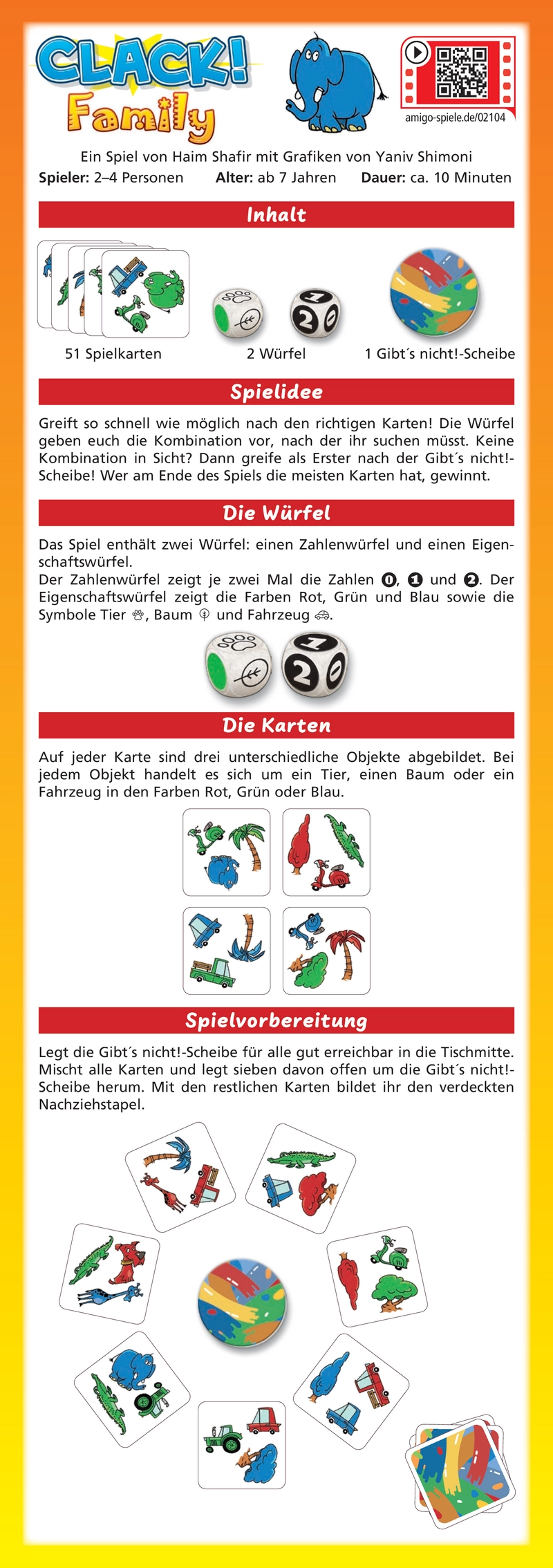 Clack! Family - Schnelles Kartenspiel für die ganze Familie