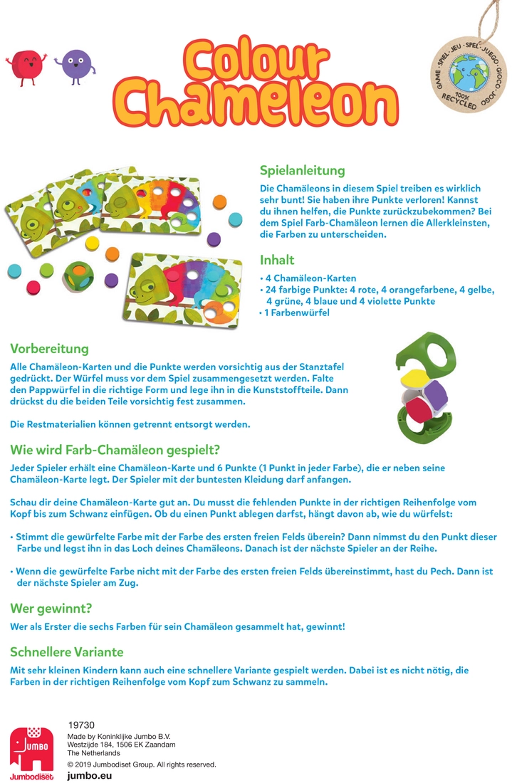 Colour Chameleon - Lernspiel für Kinder zur Farbidentifikation