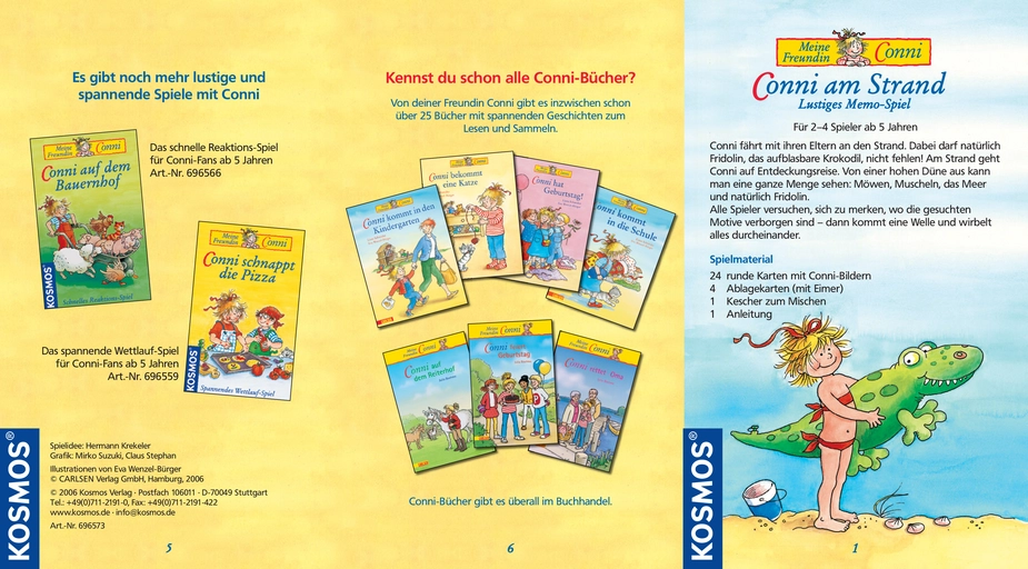 Conni am Strand - Lustiges Memo-Spiel für Kinder