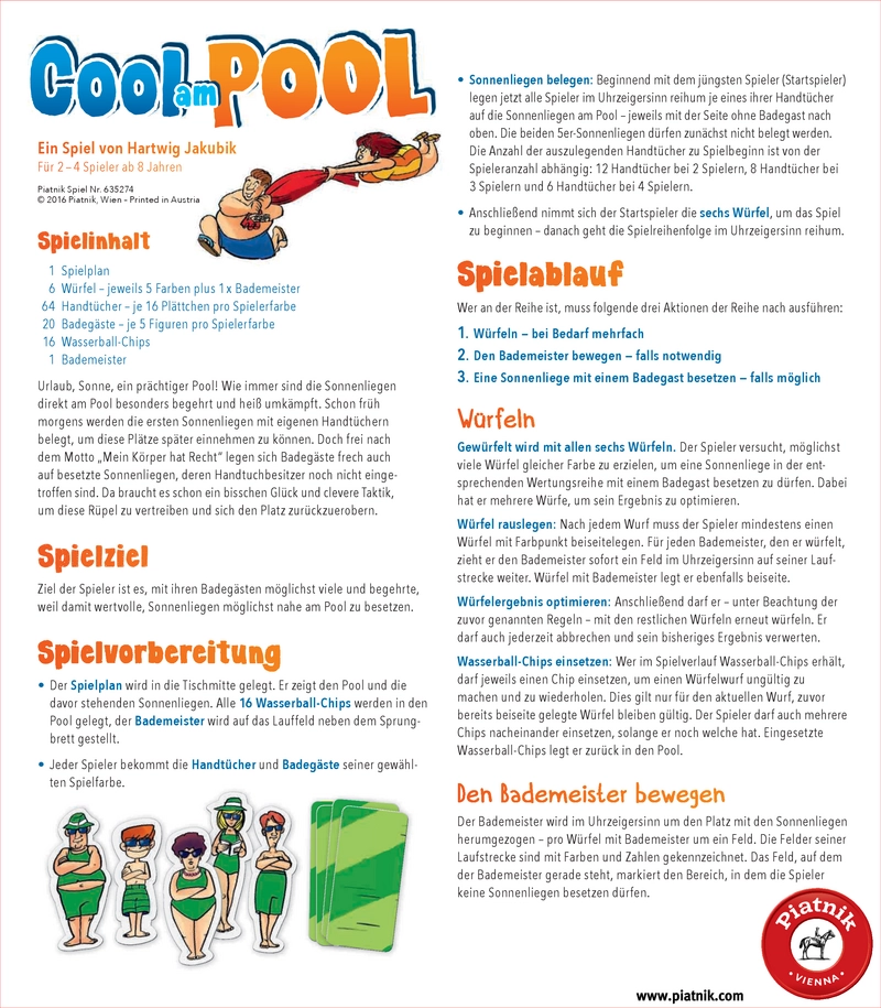 Cool am Pool - Das spannende Würfelspiel für die ganze Familie