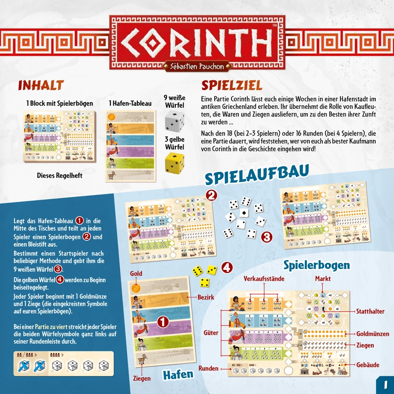 Corinth - Würfelspiel im antiken Griechenland