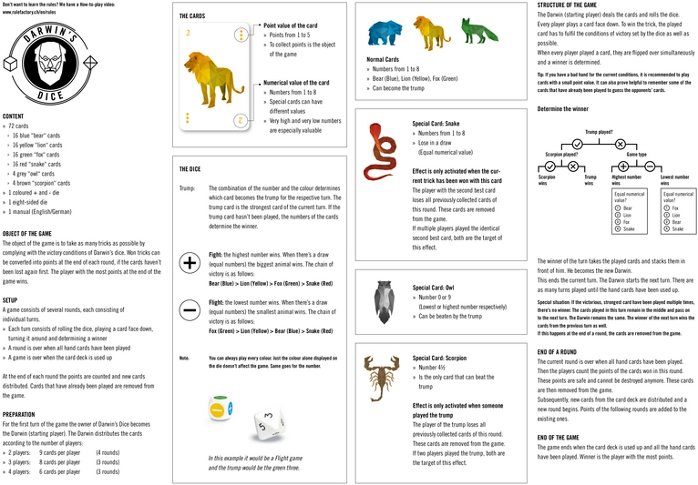 Darwin’s Dice - Strategisches Kartenspiel mit Würfeln