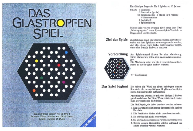 Das Glastropfen-Spiel: Strategisches Brettspiel für 2-6 Spieler