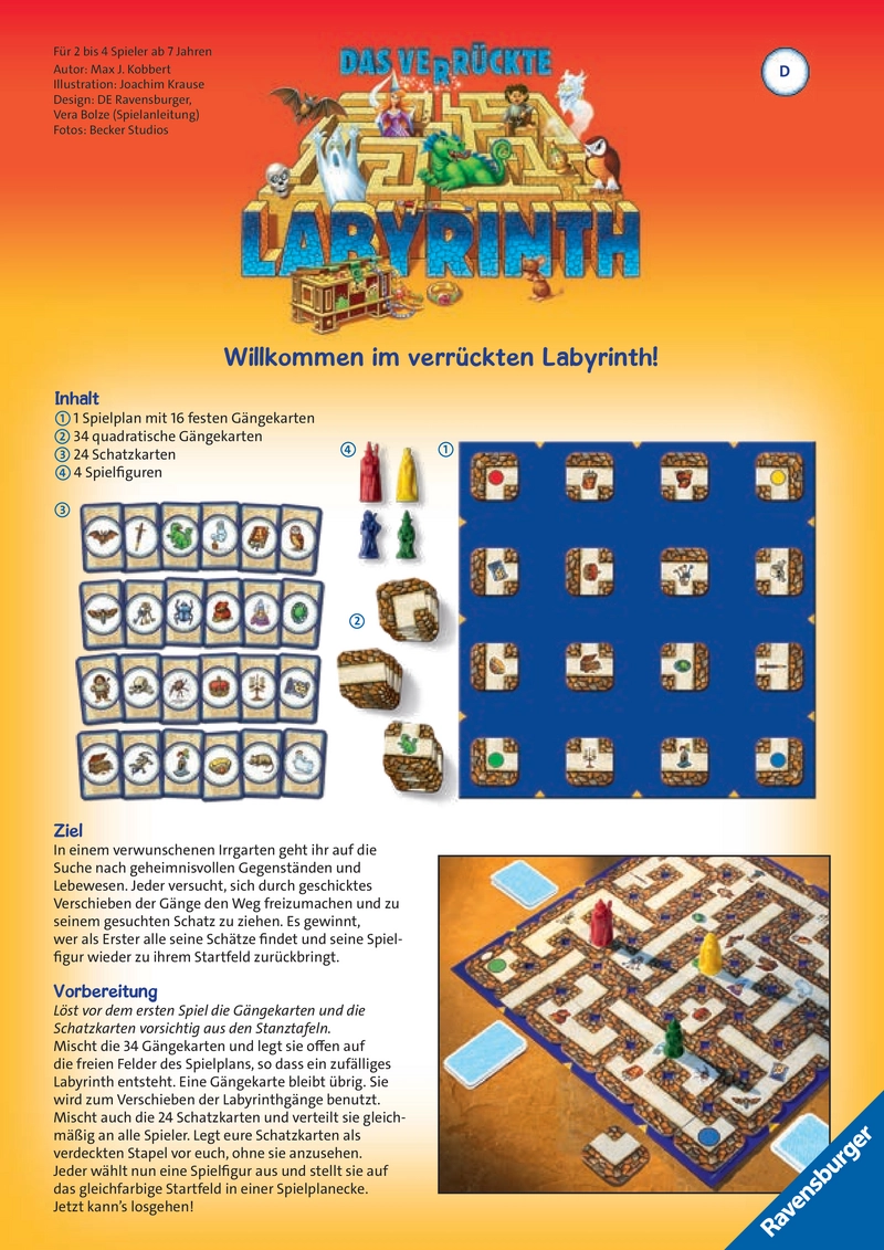 Das verrückte Labyrinth - Spielanleitung und Regeln
