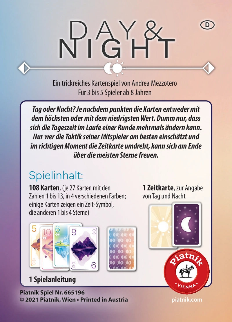 Day & Night - Ein trickreiches Kartenspiel für die ganze Familie