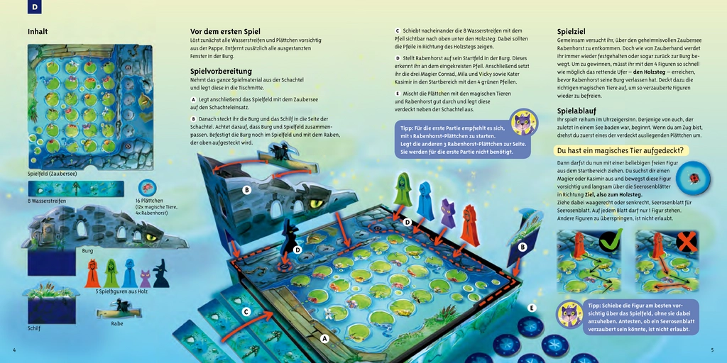 Der geheimnisvolle Zaubersee - Spielanleitung und Regeln