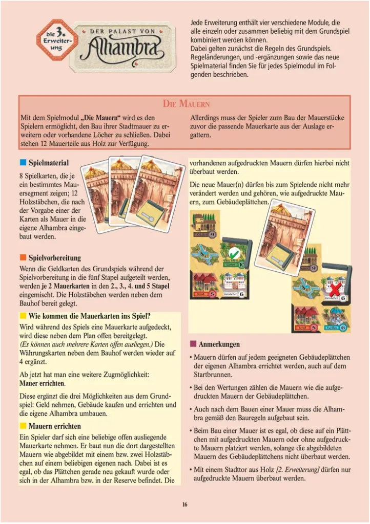 Der Palast von Alhambra - Spielanleitung und Strategien