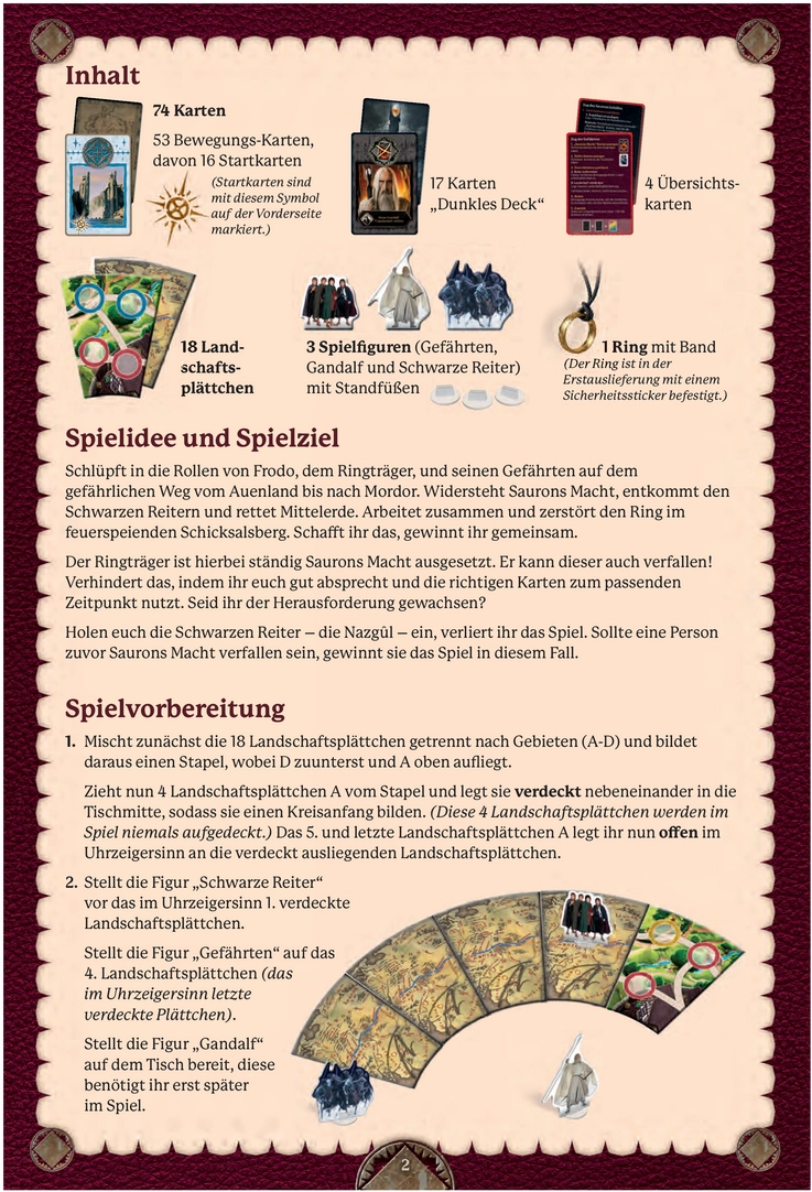 Der Ringträger - Gesellschaftsspiel mit strategischen Entscheidungen