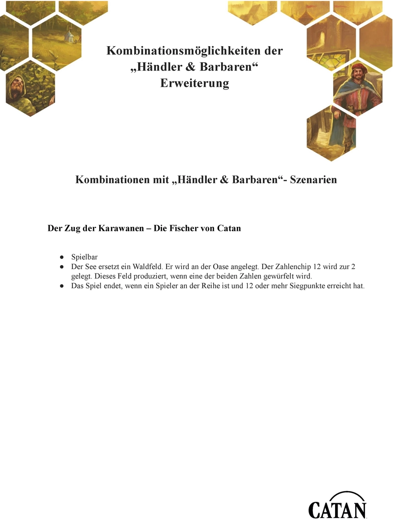 Der Zug der Karawanen - Die Fischer von Catan Spielanleitung