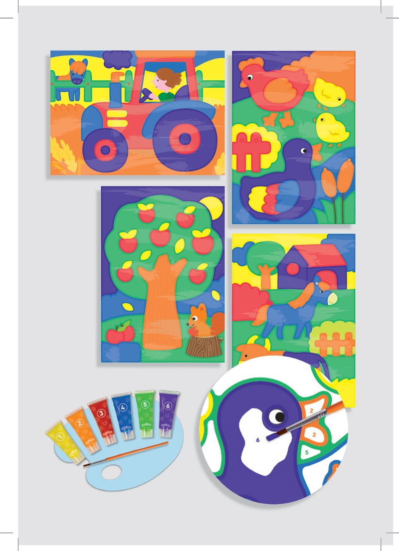 Dessineo Malen nach Zahlen - Farbenfroh Gestalten für Kinder