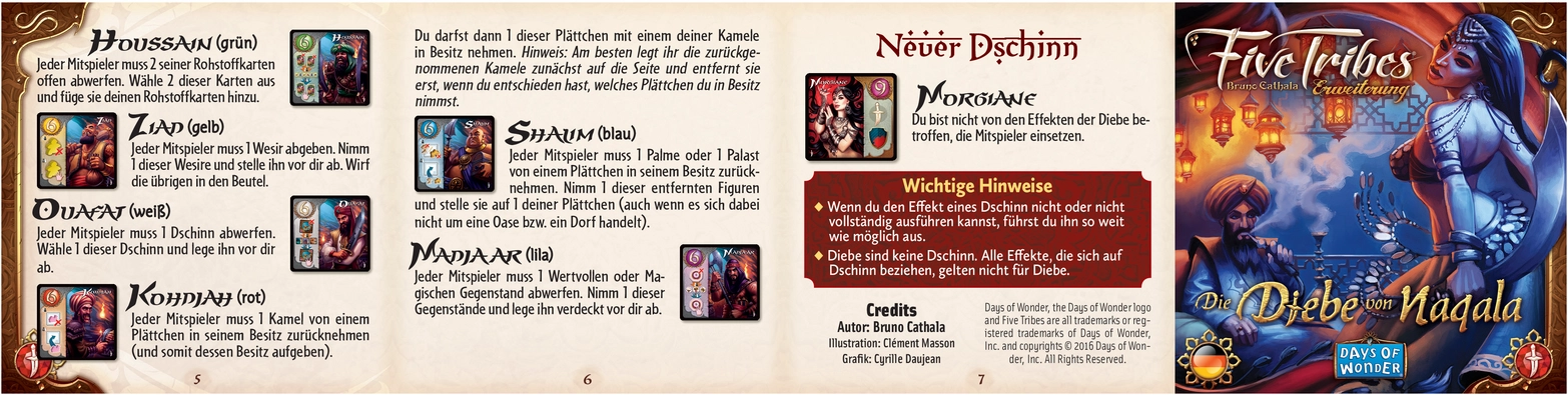 Die Diebe von Naqala - Spielanleitung und Regeln