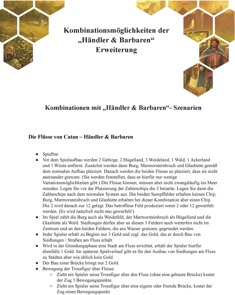 Die Flüsse von Catan - Händler und Barbaren Erweiterung