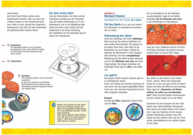 Die freche Sprech-Hexe - Spielanleitung für Kinder