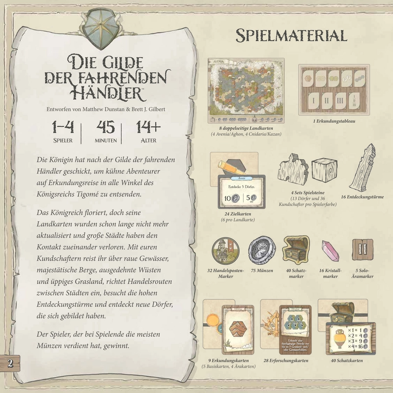 Die Gilde der fahrenden Händler: Ein strategisches Brettspiel über Erkundung und Handel