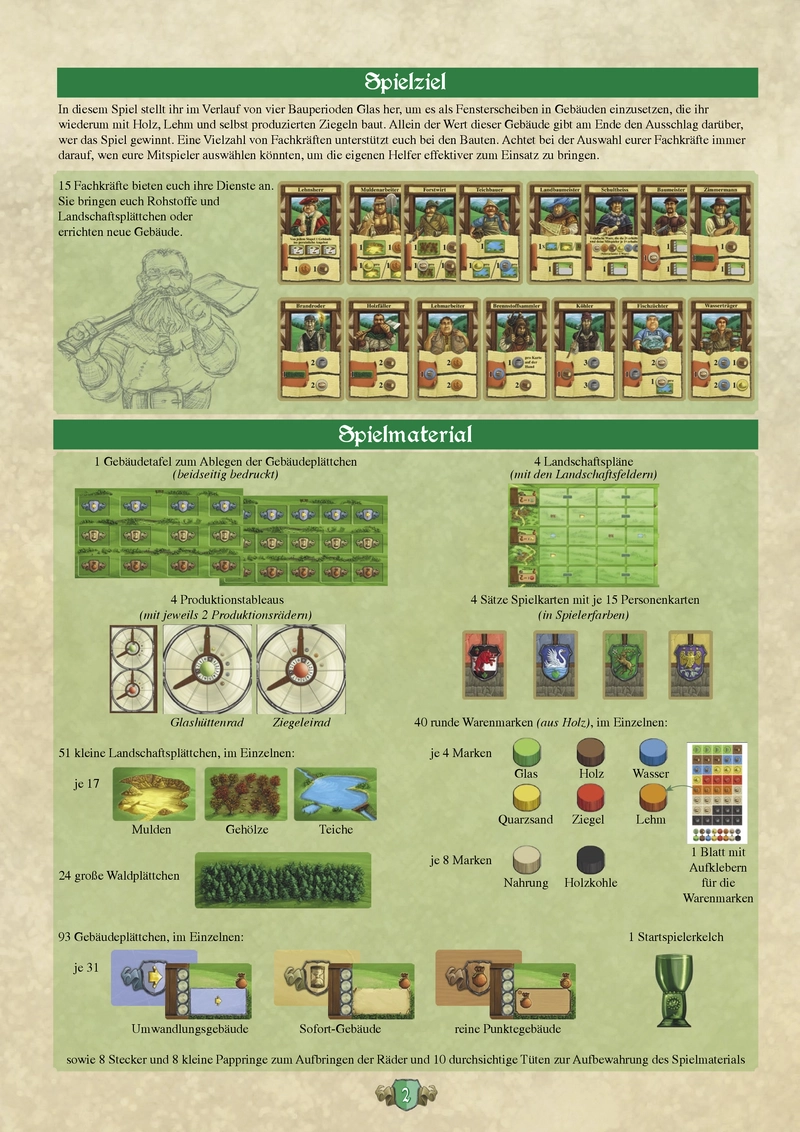 Die Glasstraße - Spielanleitung und Regeln für das Brettspiel