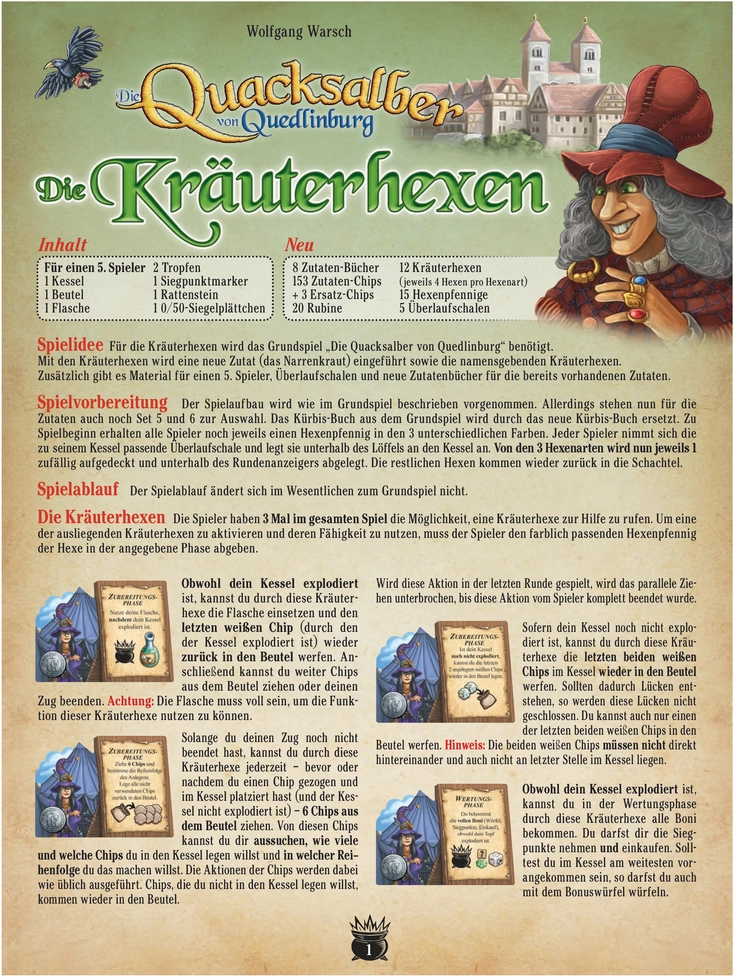 Die Kräuterhexen von Quedlinburg - Spielanleitung und Regeln